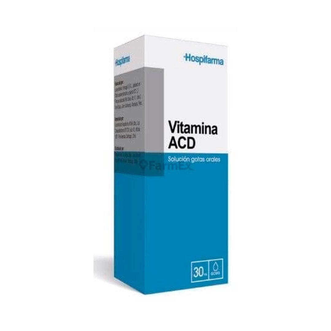 Vitaminas ACD solución para gotas orales x 30 mL.
