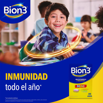 Vitaminas Bion3 Mini por 30 Comprimido Masticable susc-1 de 5 meses Farmex-Suscripciones-Persistente 
