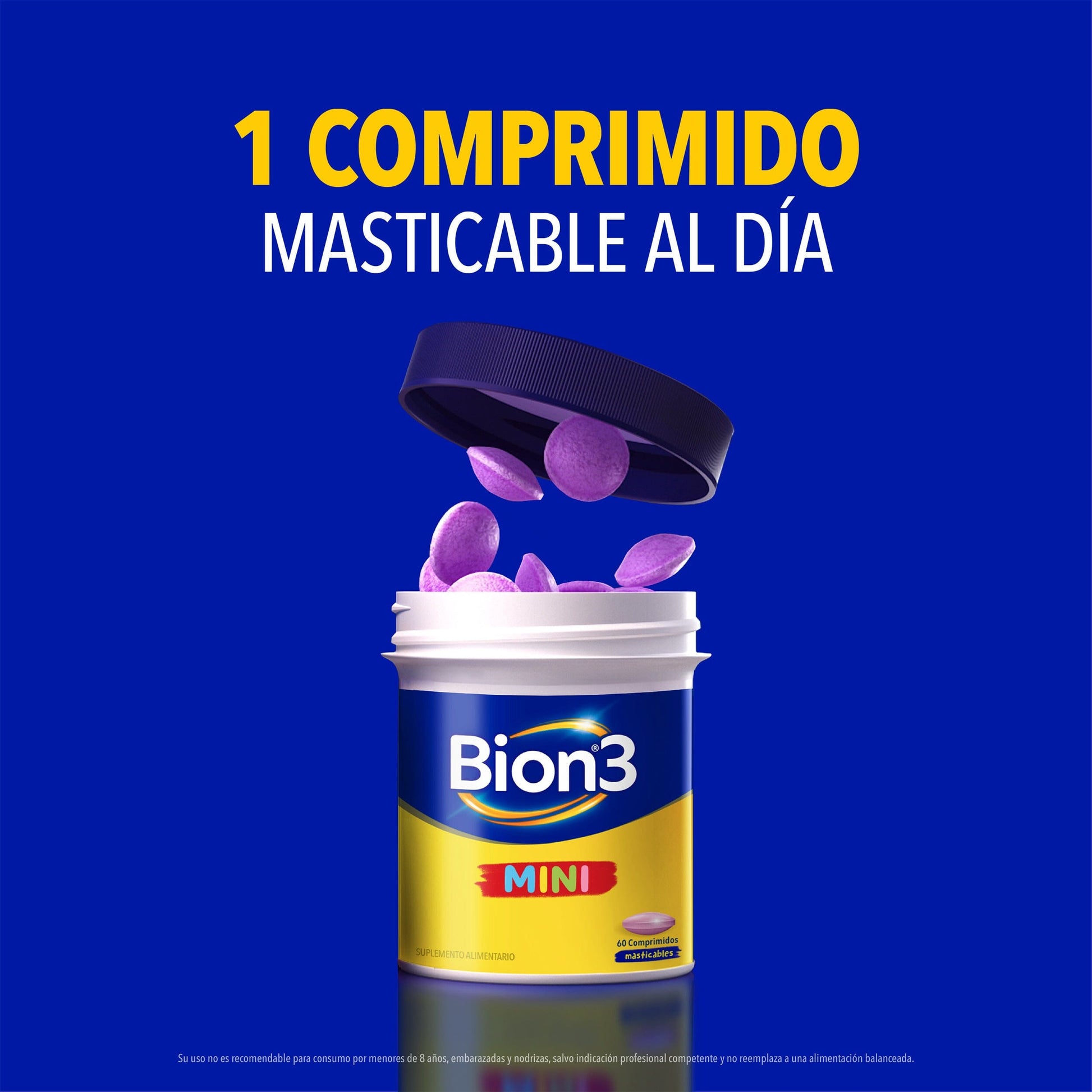 Vitaminas Bion3 Mini por 30 Comprimido Masticable susc-1 de 5 meses Farmex-Suscripciones-Persistente 