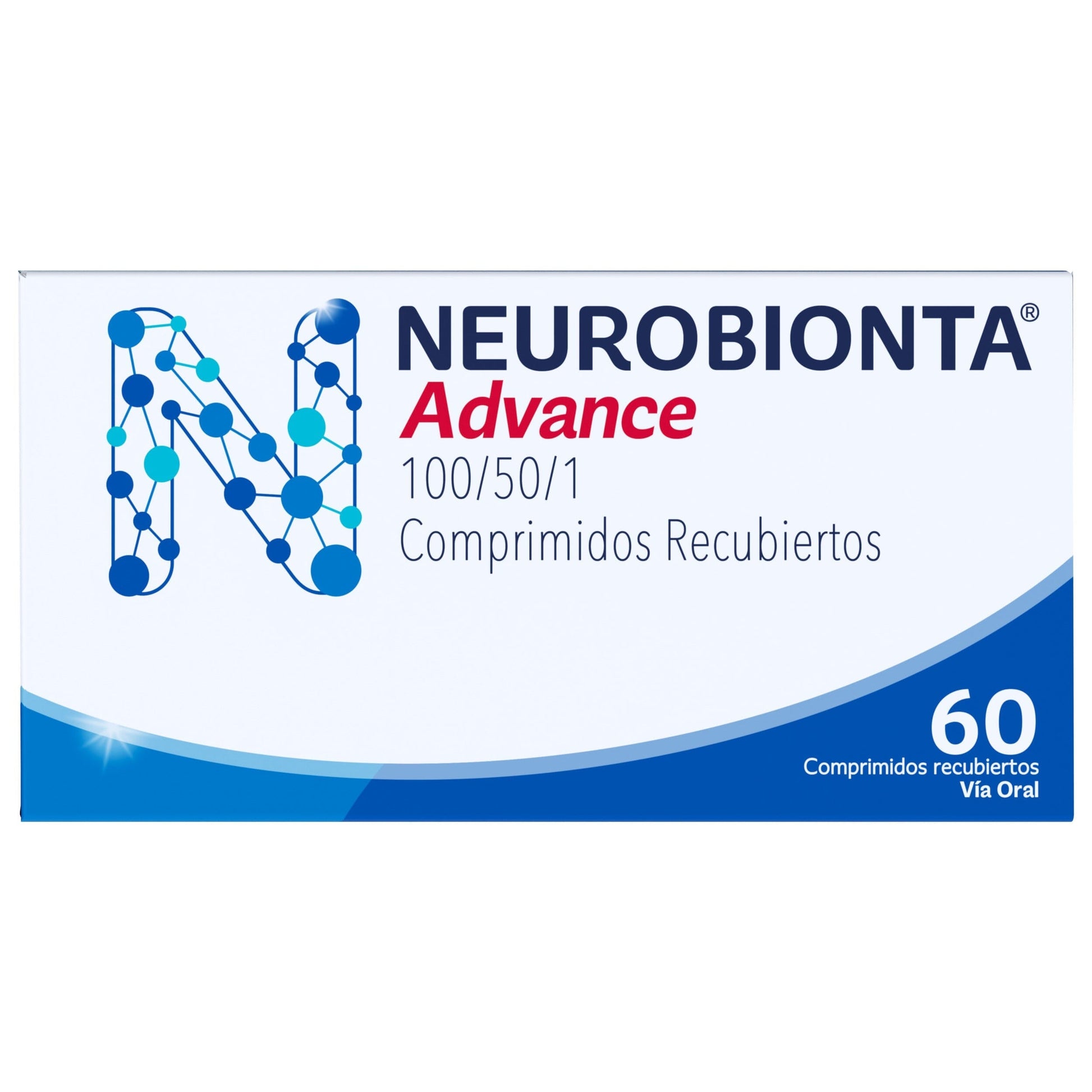 Vitaminas del Complejo B Neurobionta Advance 60 Tabletas Farmex-Pluxee-Persistente 