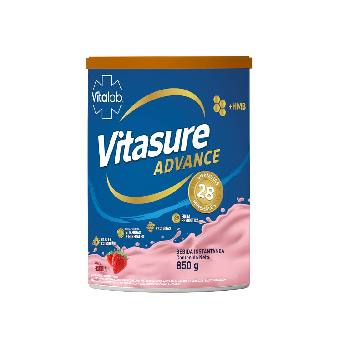 Vitasure Advance Frutilla x 850 g Farmex-Pluxee-Persistente 