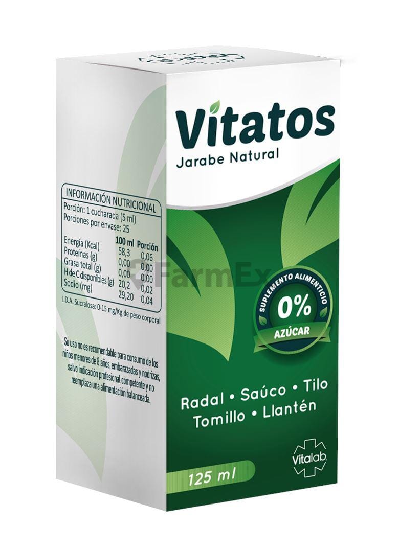 Vitatos Jarabe x 125 mL Farmex-Pluxee-Persistente 