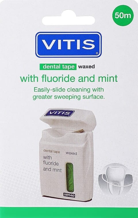 Vitis cinta dental "con flúor y menta" x 50 m Farmex-Pluxee-Persistente 