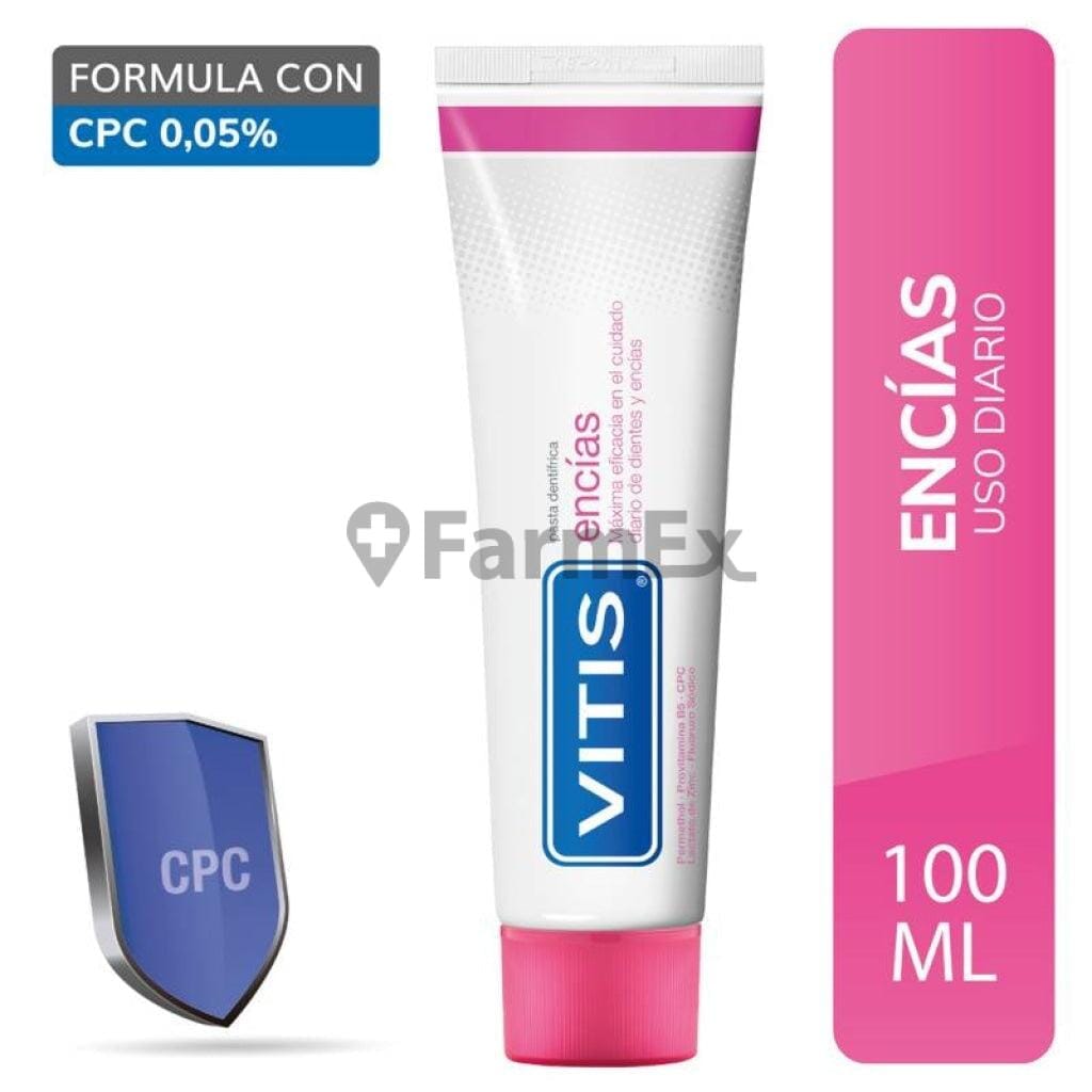 Vitis Pasta Dentifrica "Encias" x 100 ml Farmex-Pluxee-Persistente 