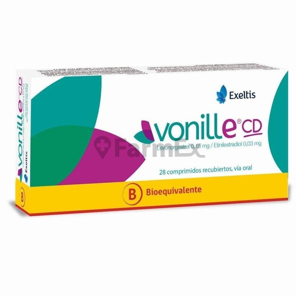 Vonille CD x 28 comprimidos. Farmex-Yapp-Programa-Boleta 