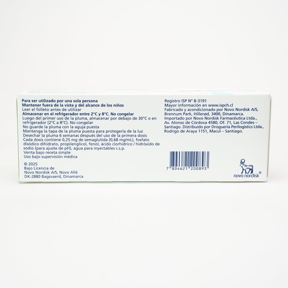 WEGOVY (SEMAGLUTIDA) 0,25 mg/dosis NOVO NORDISK 