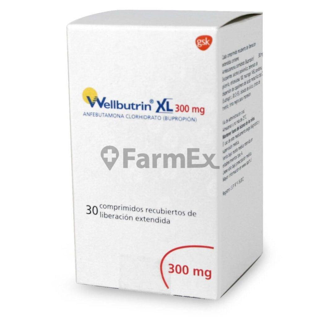 Wellbutrin XL 300 mg x 30 comprimidos.