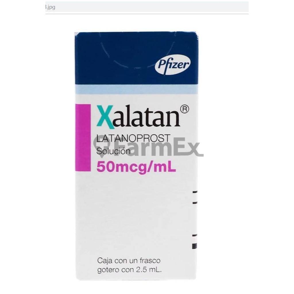 Xalatan Solución Oftálmica 50 mcg x 2,5 mL Farmex-BanMedica-Persistente 
