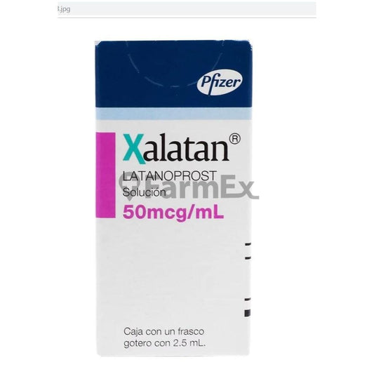 Xalatan Solución Oftálmica 50 mcg x 2,5 mL Farmex-BanMedica-Persistente 