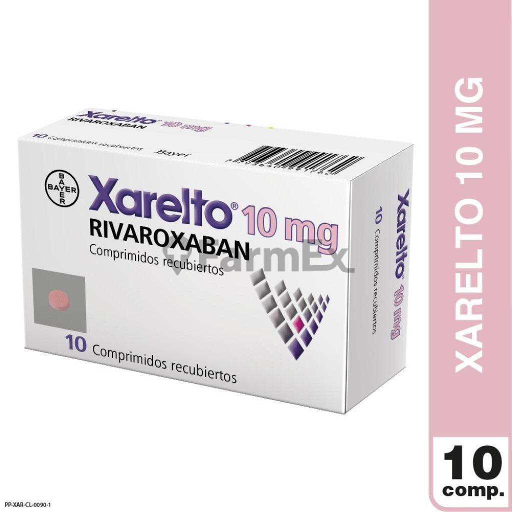 Xarelto 10 mg x 10 comprimidos.