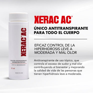 Xerac AC Solución Antitranspirante x 35 mL. Farmex-Yapp-Programa-Boleta 