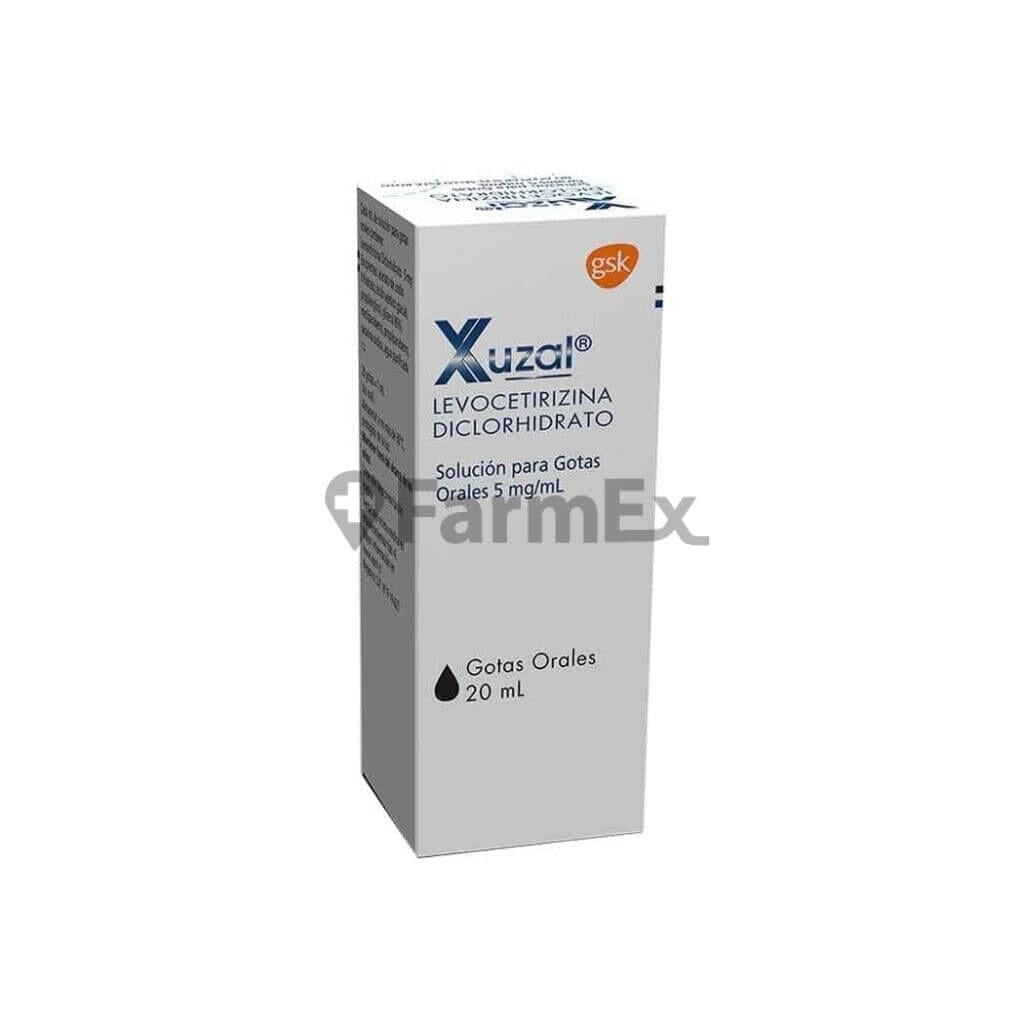 Xuzal Gotas 5 mg / mL x 20 mL Farmex-Pluxee-Persistente 