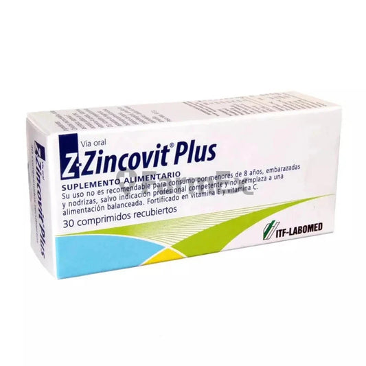 Z-Zincovit Plus x 30 comprimidos Farmex-MiaHealth-Persistente 