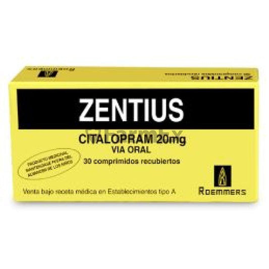 Zentius 20 mg x 30 comprimidos susc-1 de 6 meses Farmex-Suscripciones-Persistente 