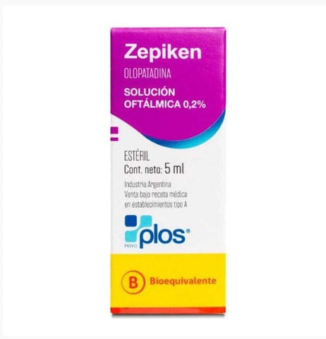 Zepiken 0.2% solución oftálmica x 5 mL "Ley Cenabast"