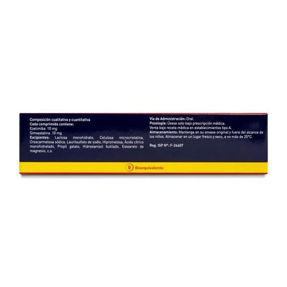 Zetirol S 10/10 mg - 28 Comprimidos " Ley Cenabast" ASCEND 