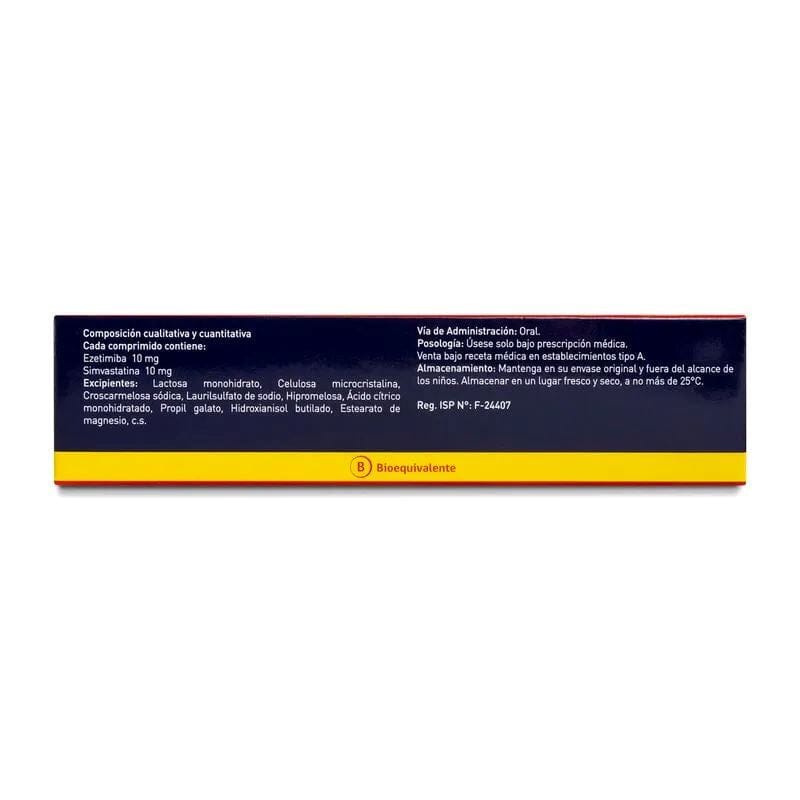 Zetirol S 10/10 mg - 28 Comprimidos " Ley Cenabast" Farmex-Pluxee-Persistente 