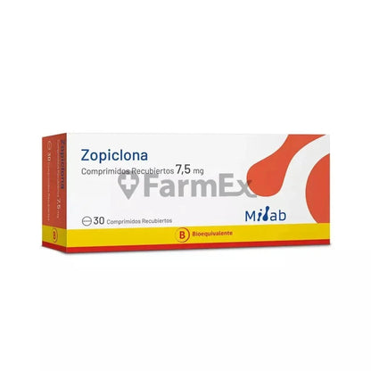 Zopiclona 7,5 mg x 30 comprimidos Farmex-Pluxee-Persistente 