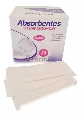 Absorbentes de leche desechables x 30 unidades