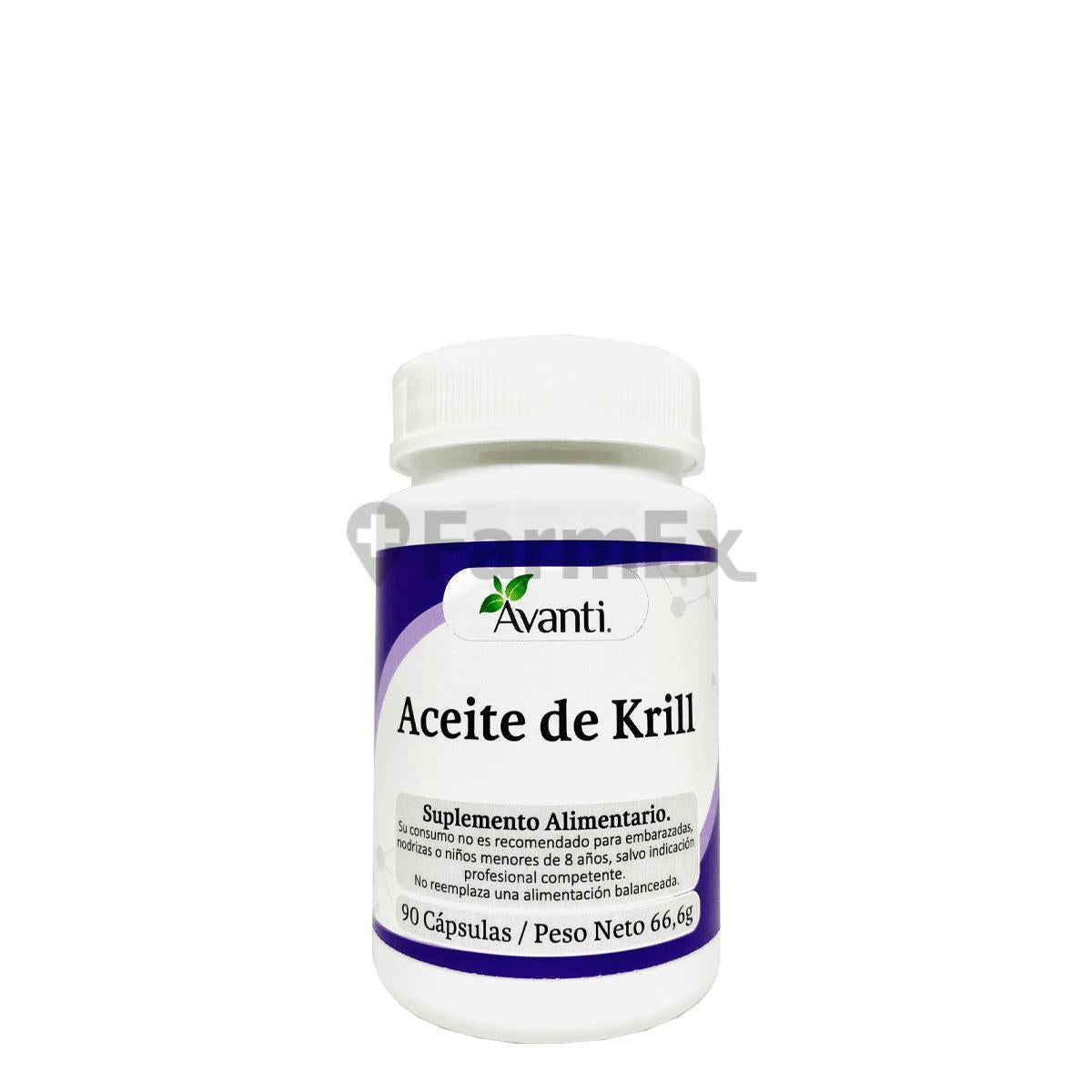 Aceite de Krill x 90 cápsulas Avanti 
