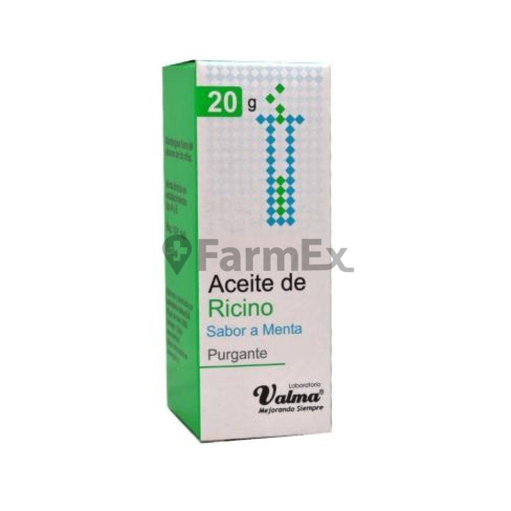 Aceite de Ricino Sabor Menta x 20 ml VALMA 