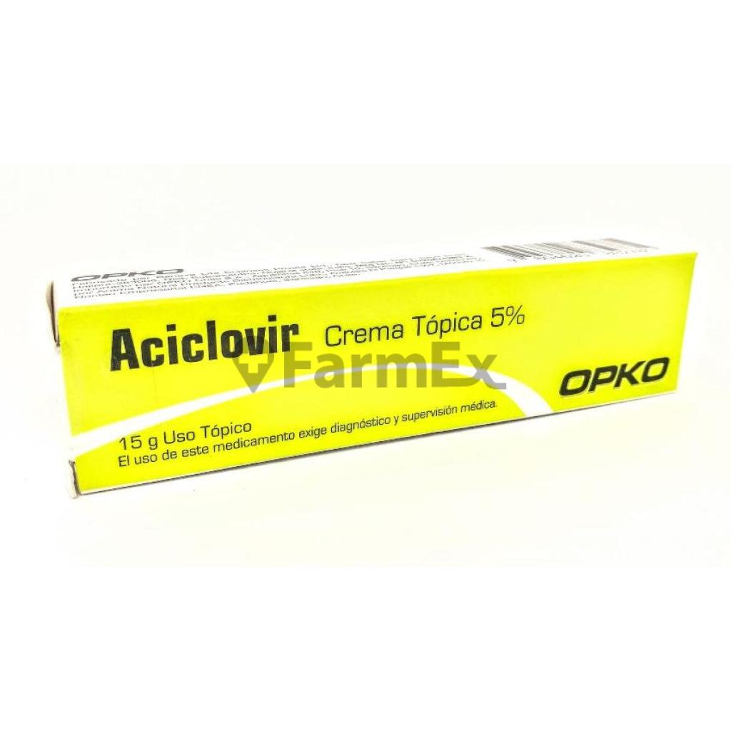 Aciclovir 5 % Crema x 15 g OPKO 
