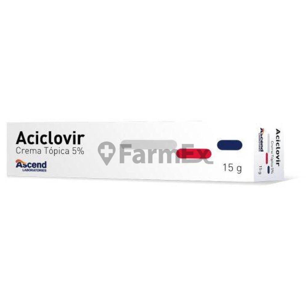 Aciclovir Crema 5% x 15 g ASCEND 