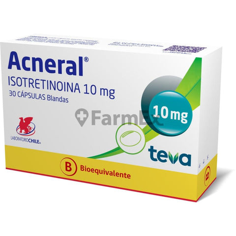 Acneral 10 mg x 30 "cápsulas blandas" "Ley Cenabast"