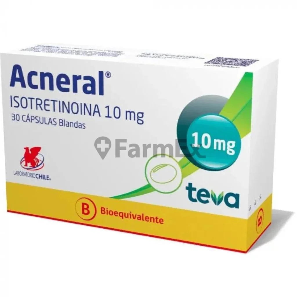 Acneral 10 mg x 30 cápsulas CHILE 