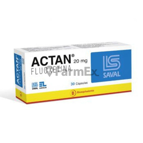 Actan 20 mg x 30 cápsulas