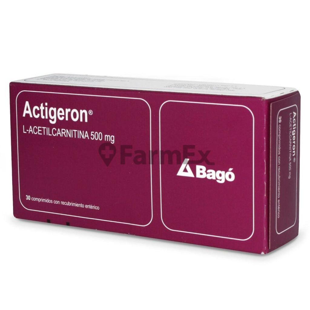 Actigeron L-Acetilcarnitina 500 mg x 30 Comprimidos