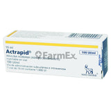 Actrapid Solución Inyectable 100 UI / mL x 10 mL "Ley Cenabast"