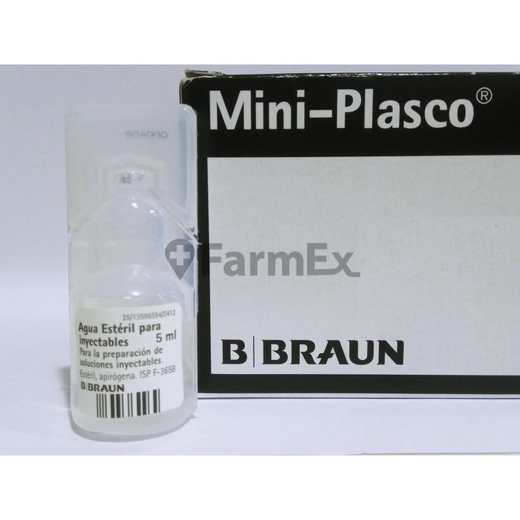 Agua Destilada Esteril para Inyectables x 5 ml (1 Ampolla) Braun 