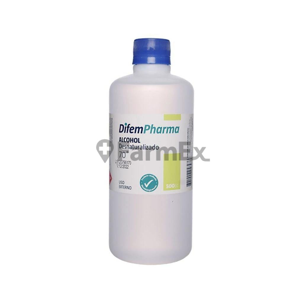 Alcohol 70º x 500 cc DIFEMPHARMA 
