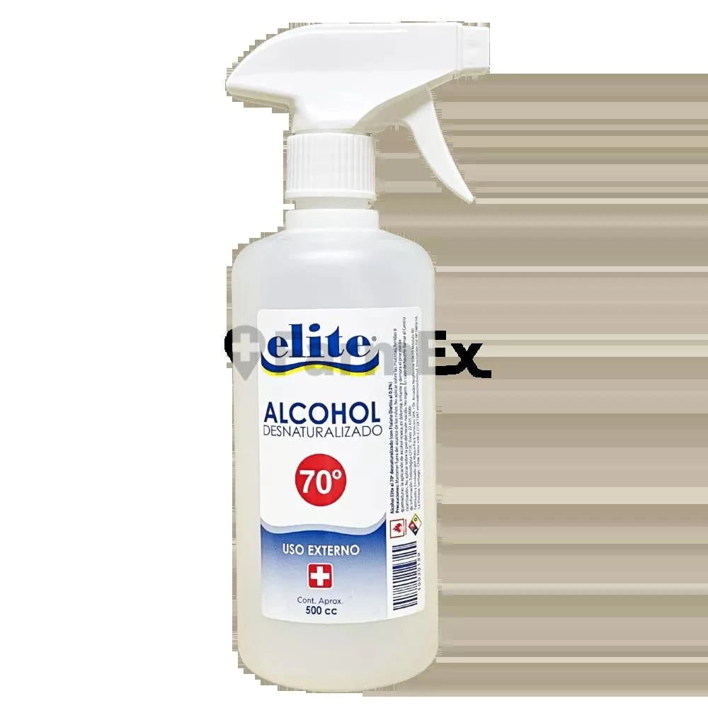 Alcohol Desnaturalizado 70° con Gatillo x 500 ml Elite 