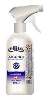 Alcohol Desnaturalizado 95° con Gatillo x 500 ml Elite 