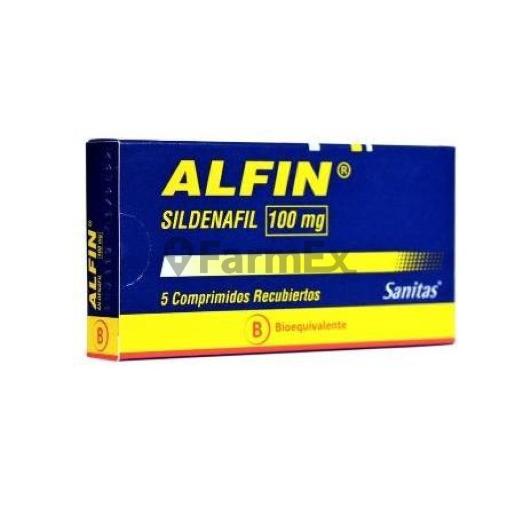 Alfin 100 mg x 5 comprimidos SANITAS 