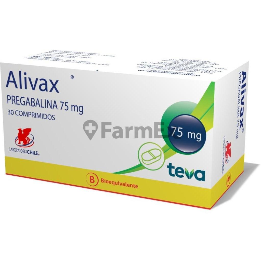 Alivax 75 mg x 30 comprimidos