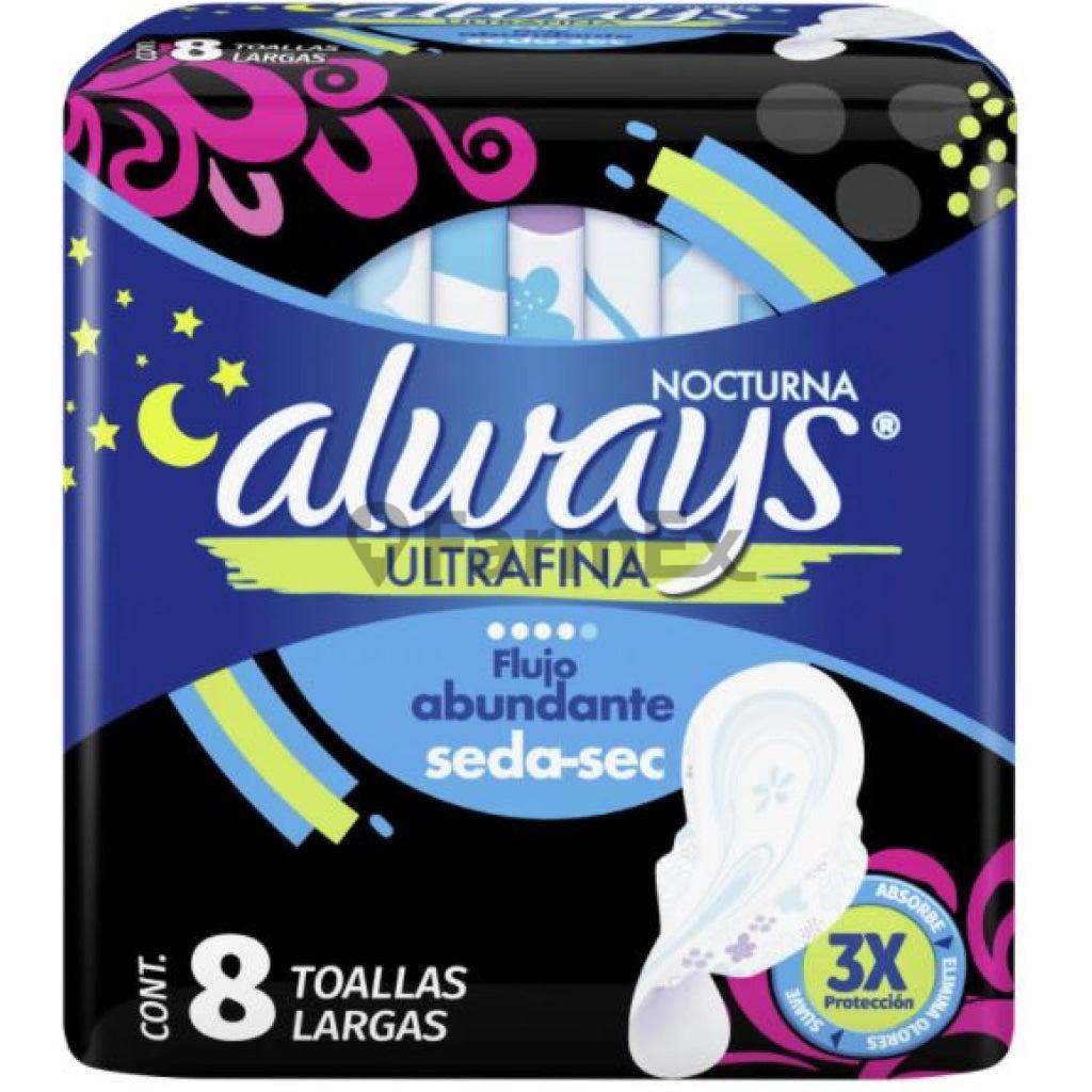 Always Nocturna Ultrafina x 8 toallas largas Familia S.A. 