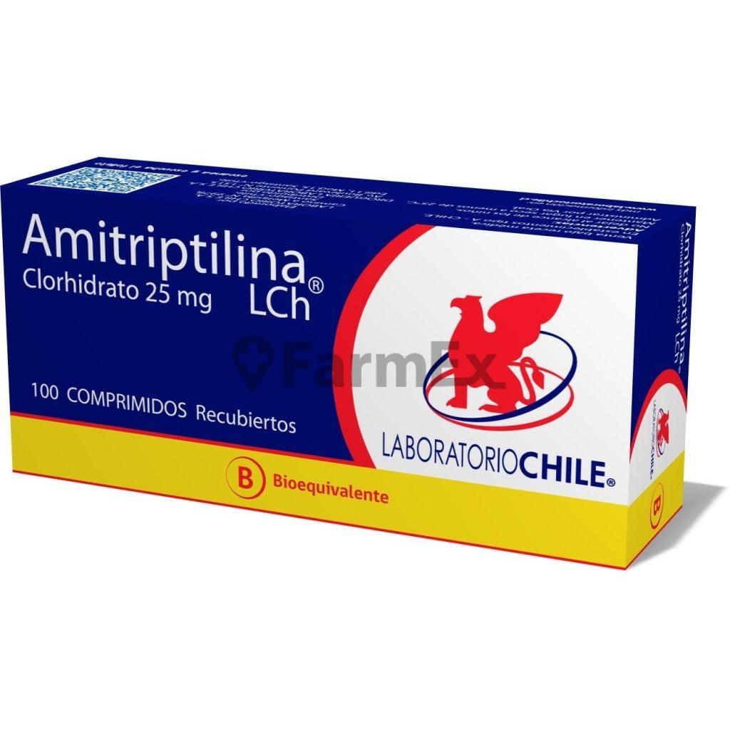 Amitriptilina 25 mg. x 100 Comprimidos LABORATORIO CHILE 