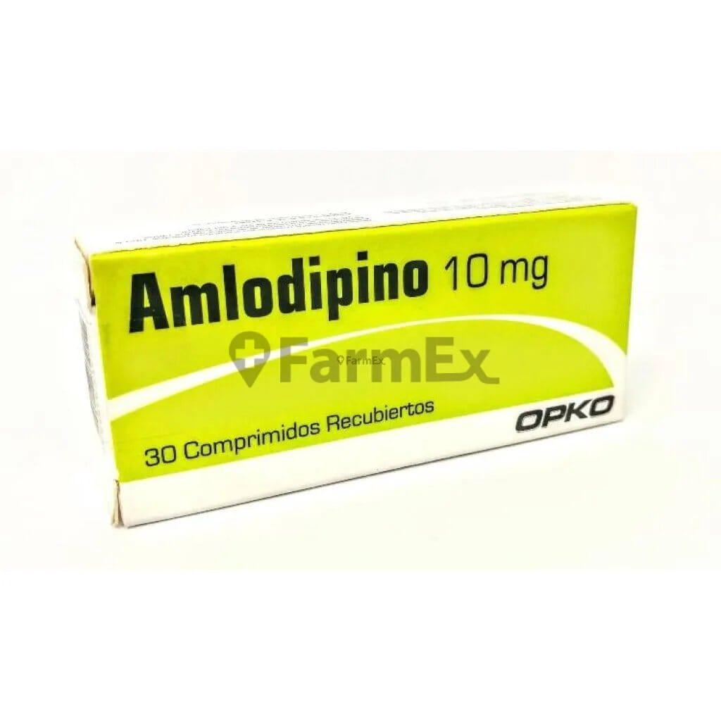 Amlodipino 10 mg x 30 comp "Ley Cenabast" OPKO 