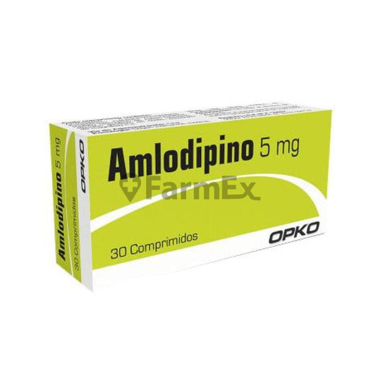 Amlodipino 5 mg x 30 comp OPKO 