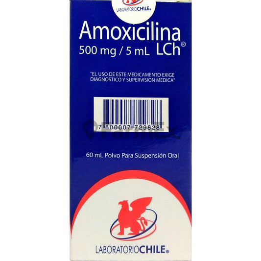 Amoxicilina 500 mg. Suspensión x 60 ml. CHILE 