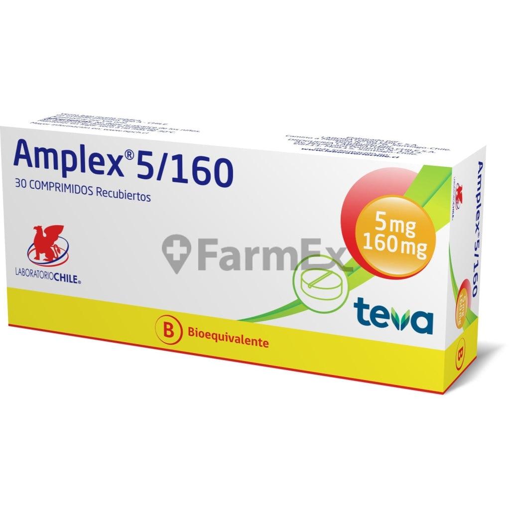 Amplex 5 mg / 160 mg x 30 comprimidos "Ley Cenabast" LAB. CHILE 