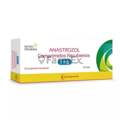 Anastrozol 1 mg x 30 comprimidos "Ley Cenabast" Seven Pharma 