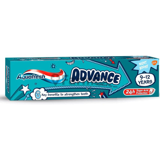 Aquafresh Advance "9 - 12 horas" Mint Boost x 75 ml GSK 