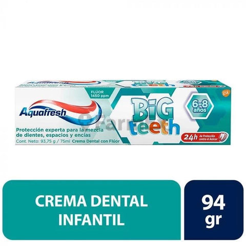 Aquafresh pasta dental "Big Teeth 6-8 years" x 93,75 g / 75 mL