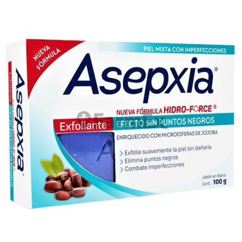 Asepxia Jabon exfoliante Hidro-Force x 100 g