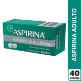 Aspirina 500 mg x 40 comprimidos