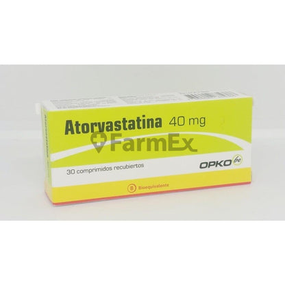 Atorvastatina 40 mg x 30 comprimidos "Ley Cenabast" OPKO 
